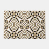 ニュートラルタウペベージュブラウン白黒トバルアート ドアマット (正面)
