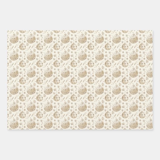 ニュートラルタンフェスティバルクリスマスイメージ ラッピングペーパーシート (正面3)