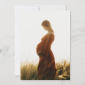 ニュートラルタンベビーシャワーフォト招待状 招待状 (裏面)