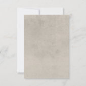 ニュートラルタンワイルドフラワーモダンの応答カード 出欠カード (裏面)