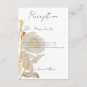 ニュートラルタンワイルドフラワーモダン披露宴 エンクロージャーカード (正面)