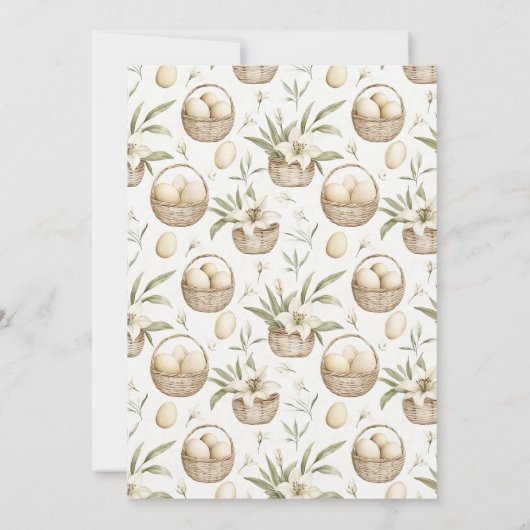 ニュートラルチャーチイースターエッグ狩り招待状 招待状 (裏面)