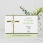 ニュートラルツインズ《キリスト教》洗礼式や命名式/バプティスマス招待状 招待状 (スタンド正面)