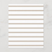 ニュートラルツインベビーシャワーバジェット招待状 (裏面)