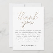 ニュートラルツインベビーシャワー サンキューカード (正面)