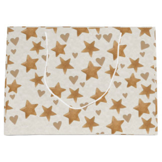 ニュートラルテディジェンダーリビール – 抱き枕 ラージペーパーバッグ