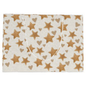 ニュートラルテディジェンダーリビール – 抱き枕 ラージペーパーバッグ (裏面)