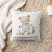 ニュートラルテディベア赤ちゃんシャワー枕 クッション (ブランケット)