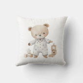 ニュートラルテディベア赤ちゃんシャワー枕 クッション (裏面)