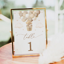 ニュートラルテディベア赤ちゃんシャワー