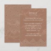 ニュートラルテラコッタクレイマーブルエンクロージャカード エンクロージャーカード (正面/裏面)