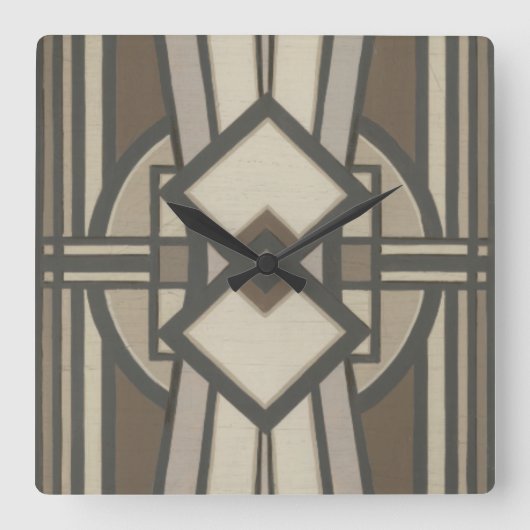 ニュートラルデコパネルI スクエア壁時計 (正面)