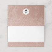 ニュートラルデザートバラピンクマーブルテント座席表 プレイスカード (外部開封)