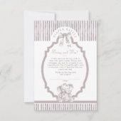 ニュートラルトイレベビーシャワーおむつラッフルカード 招待状 (正面)