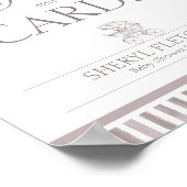 ニュートラルトイレベビーシャワーギフトとカードサイン ポスター (角)