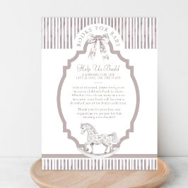 ニュートラルトイレベビーシャワーブックベビーカード 招待状