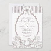 ニュートラルトイレベビーシャワー招待状 招待状 (正面)