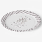 ニュートラルトイレベビーシャワー紙プレート ペーパープレート (アングル)