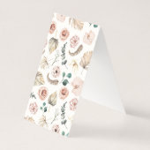 ニュートラルトロピカルウォーターカラーパーム結婚フローラ (裏面)