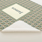 ニュートラルトーンのダイヤモンドシェイプ シェルパブランケット (3/4)