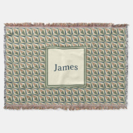 ニュートラルトーンのダイヤモンドシェイプ スローブランケット