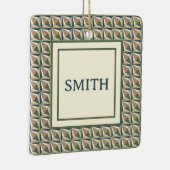 ニュートラルトーンのダイヤモンドシェイプ セラミックオーナメント (右)