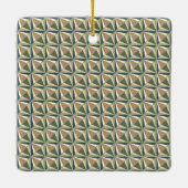 ニュートラルトーンのダイヤモンドシェイプ セラミックオーナメント (裏面)