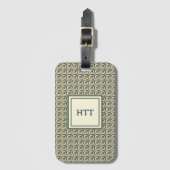 ニュートラルトーンのダイヤモンドシェイプ ラゲッジタグ (正面縦)