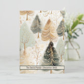ニュートラルトーンズ魅惑的なクリスマス魔法 シーズンカード (スタンド正面)