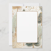 ニュートラルトーンズ魅惑的なクリスマス魔法 シーズンカード (裏面)