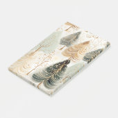 ニュートラルトーンズ魅惑的なクリスマス魔法 ポストイット (アングル)