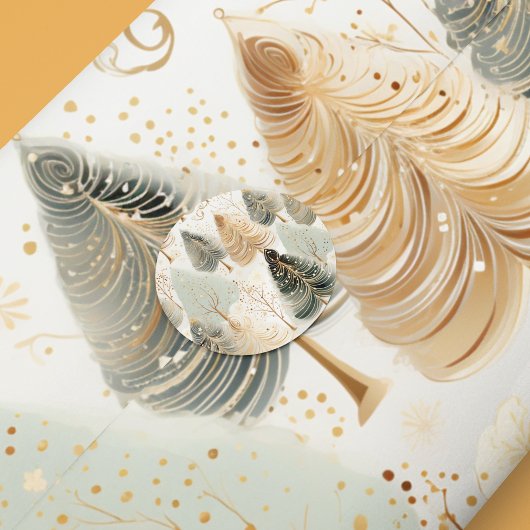 ニュートラルトーンズ魅惑的なクリスマス魔法 薄葉紙