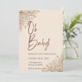 ニュートラルトーンボホジェンダーリビール招待状 招待状 (スタンド正面)