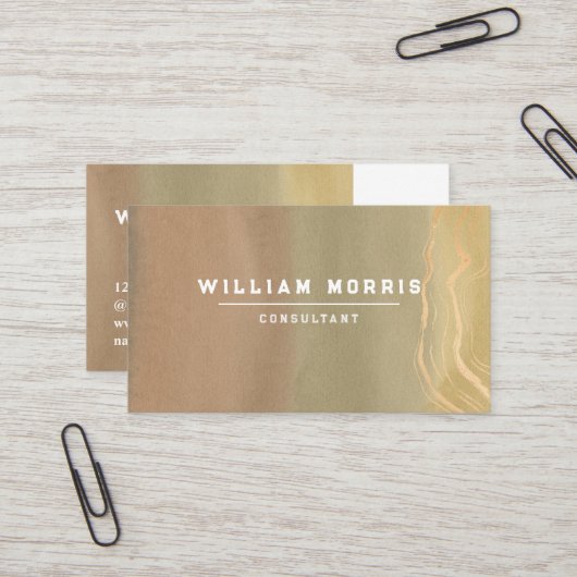 ニュートラルトーンミニマリストQRコードプロフェッショナル 名刺 (正面/裏面インサイチュ)