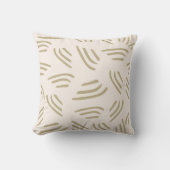 ニュートラルトーン付きフロック抽象芸術装飾用クッション クッション (正面)