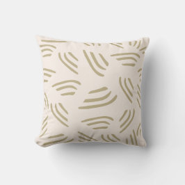 ニュートラルトーン付きフロック抽象芸術装飾用クッション クッション