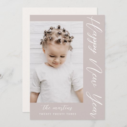 ニュートラルハッピーニューイヤー写真 シーズンカード (正面/裏面)