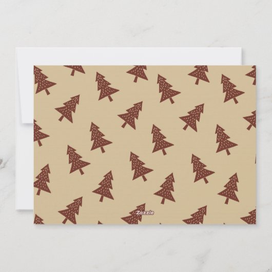 ニュートラルハッピーホリデーズクリスマスフォトフラットカード シーズンカード (裏面)