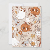 ニュートラルハロウィーンベビーシャワー招待状 招待状 (裏面)