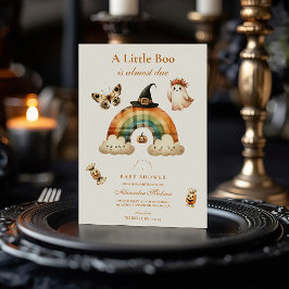 ニュートラルハロウィーンベビーシャワー 招待状