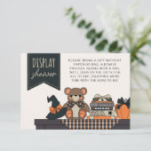 ニュートラルハロウィーン赤ちゃんシャワー表示シャワー エンクロージャーカード (スタンド正面)