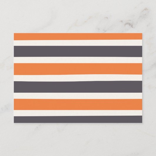 ニュートラルハロウィーン赤ちゃんシャワー表示シャワー エンクロージャーカード (裏面)