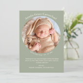 ニュートラルハートカイミニマルーシンプルベビー 案内状 (スタンド正面)