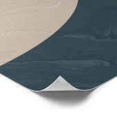 ニュートラルハーフカスタムサークル男の子アートポスター ポスター (角)