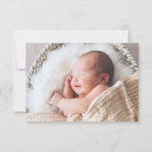 ニュートラルバーリーウェイベビーシャワーサンキューカード サンキューカード (裏面)