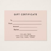 ニュートラルパステルレインボーグランジギフト証書 (裏面)