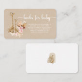 ニュートラルパンパスグラスギラフェブブックベビー エンクロージャーカード (正面/裏面)