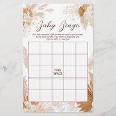 ニュートラルパンパスグラスビンゴベビーシャワーゲーム チラシ (正面)