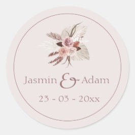 ニュートラルパンパフローラボホ結婚ズ ラウンドシール