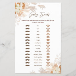 ニュートラルパンパベビートレイトゲームフライヤー チラシ